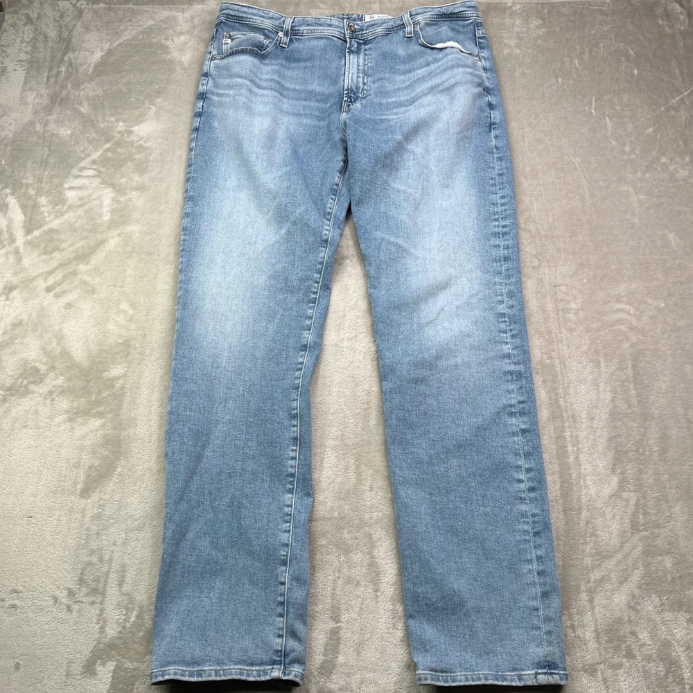 AG Everett‎ Slim Straight Jeans Mens 40x34 Fit 36x34 Blue Light Wash Denim Pants
